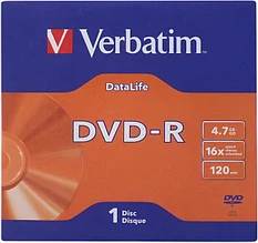 DVD-R disk 16x/4.7Gb Verbatim DL 1шт в конверте 43844