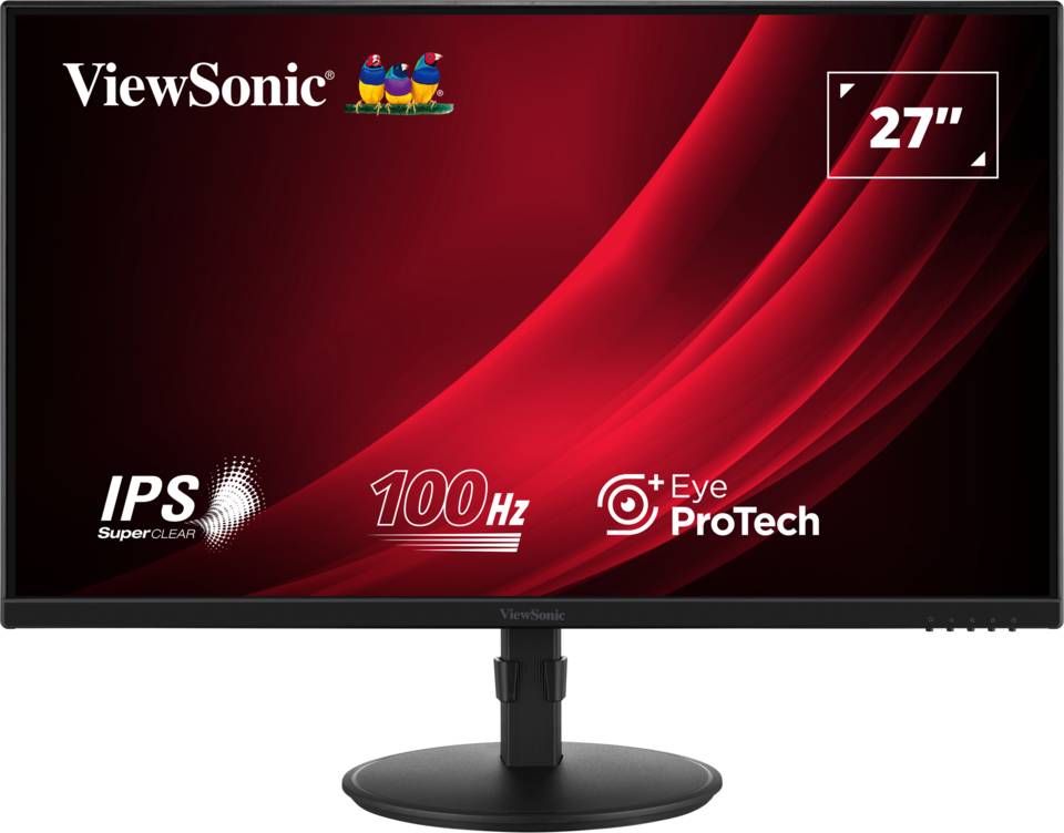 Монитор 27" ViewSonic VA2708-HDJ, 1920x1080, IPS, 100Hz (VGA, HDMI, DP)