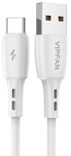 Кабель USB2.0 (M) - USB Type-C (M), 2м, VIPFAN X05TC, белый