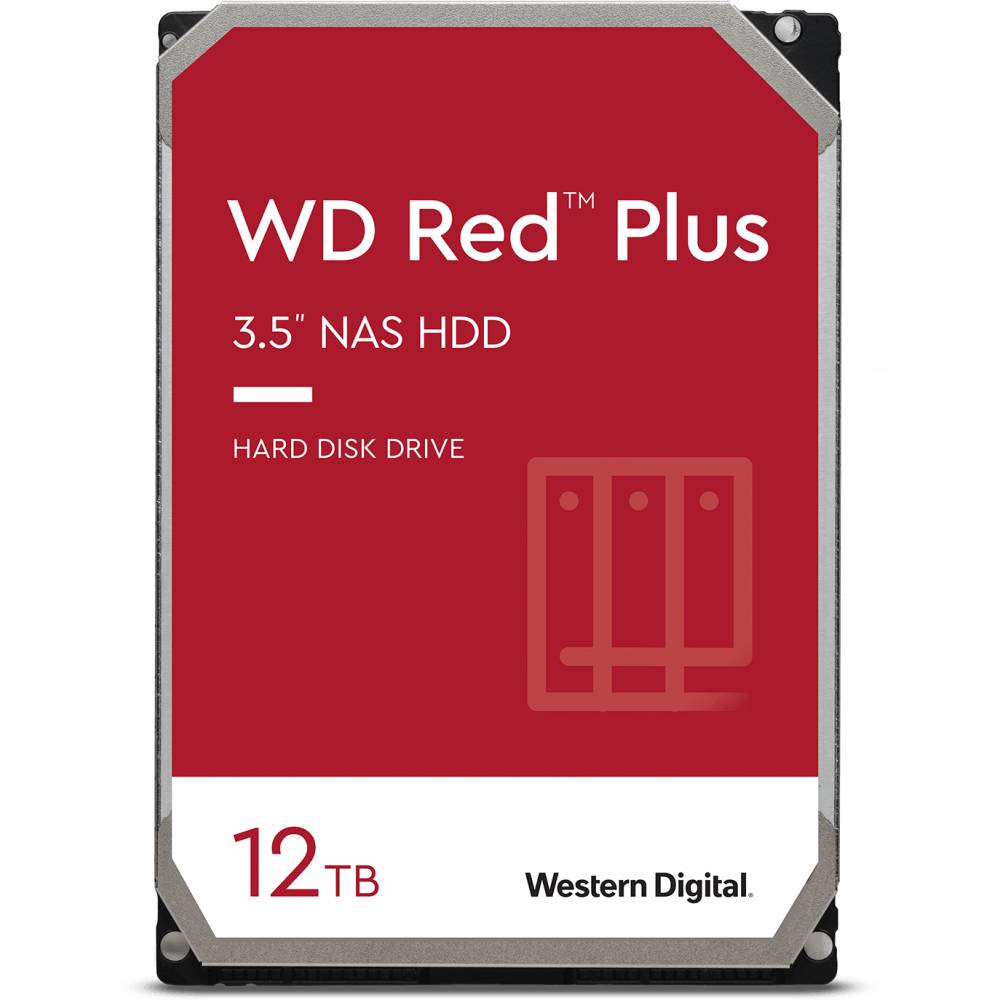 12Tb WD Red Plus WD120EFGX, 7200rpm, 3.5", SATA III, 512Mb