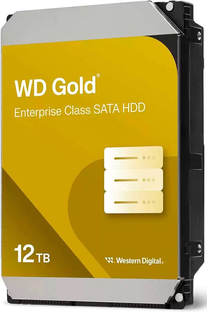 12Tb WesternDigital Gold, WD122KRYZ, 7200rpm, SATA III, 512Mb