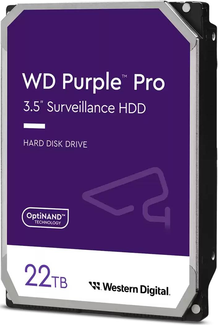 22Tb WD Purple Pro WD221PURP, 7200rpm, 3.5", SATA III, 512Mb