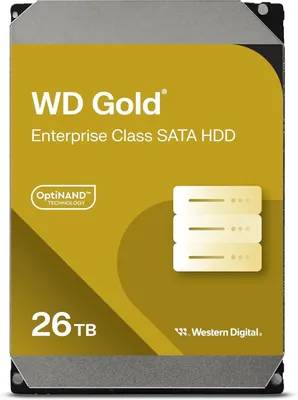 26Tb WD Gold WD261KRYZ, 7200rpm, 3.5", SATA III, 512Mb
