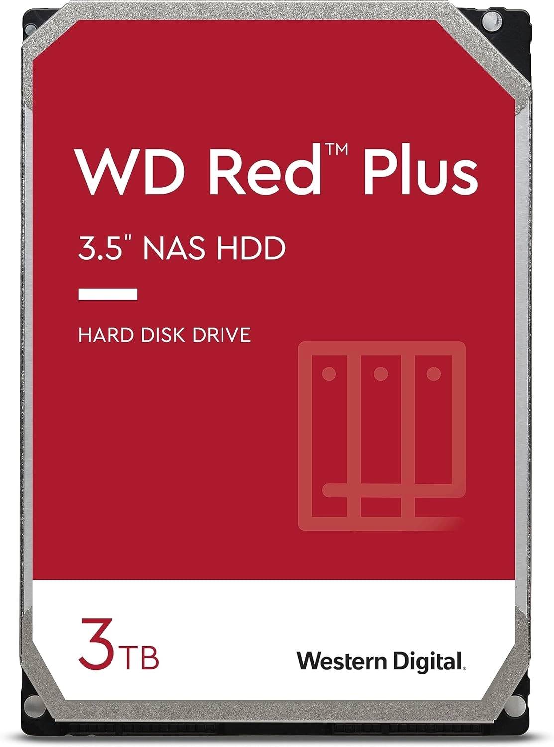 3Tb WD Red Plus WD30EFPX, 5400rpm, 3.5", SATA III, 256Mb