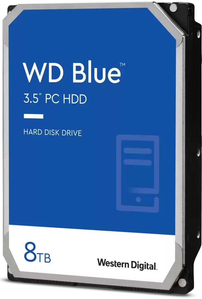 8Tb WD Blue WD80EAAZ, 5640rpm, 3.5", SATA III, 128Mb