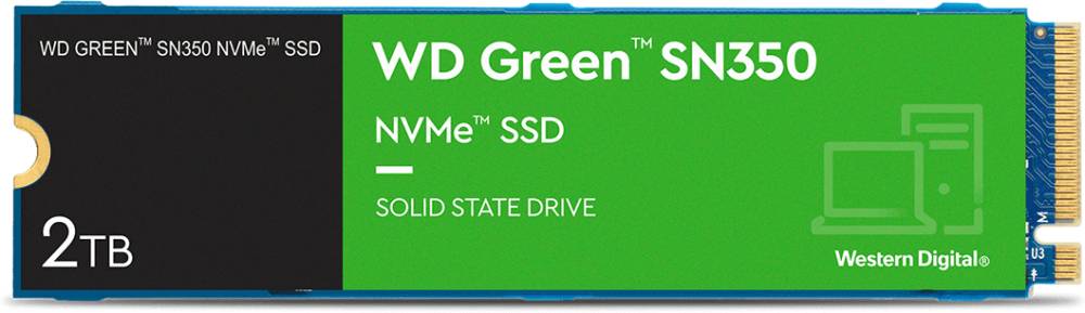 2Tb SSD WD Green SN350 WDS200T3G0C, (3200/3000), NVMe M.2