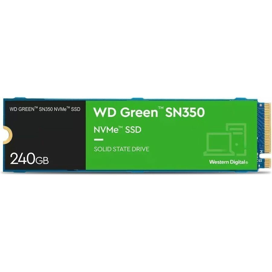 240Gb SSD WD Green SN350 WDS240G2G0C, (2400/900), NVMe M.2