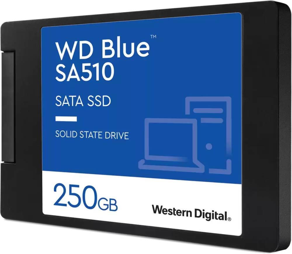 250Gb SSD WD Blue SA510 WDS250G3B0A, 2.5", (555/440), SATA III