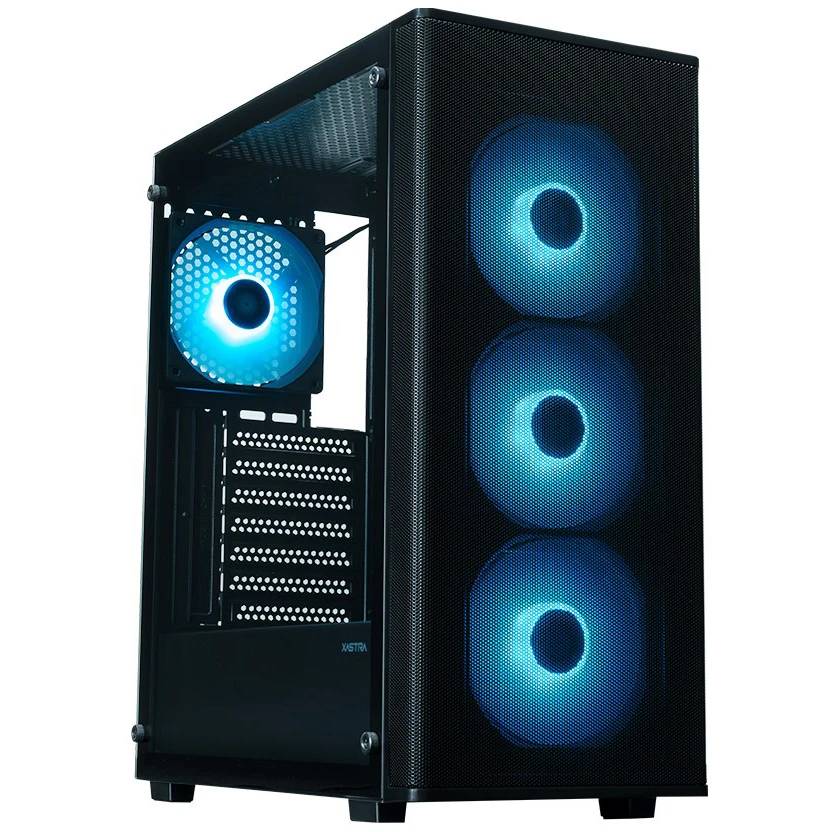 Корпус XASTRA A300 4FC12A Black (A300-4FC12A), без БП, ATX