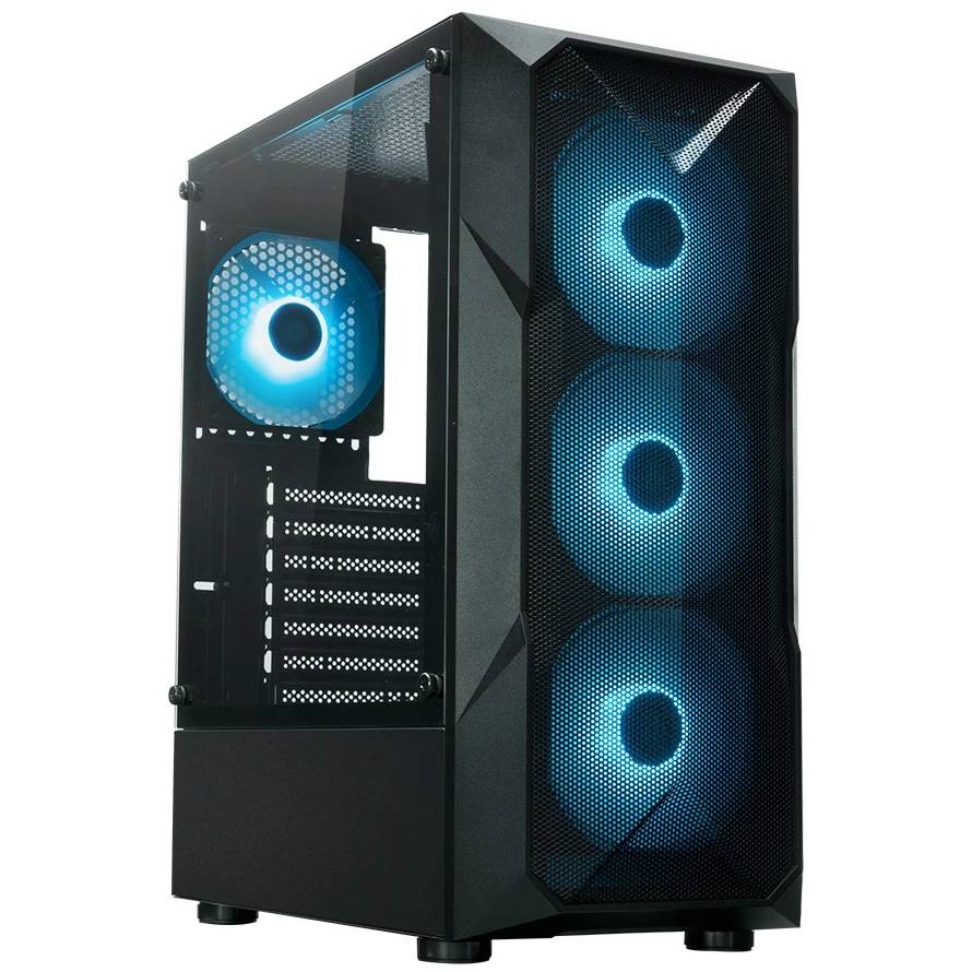 Корпус XASTRA A304 4ARGB Black (A304-4FC12A), без БП, ATX