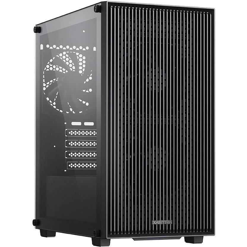 Корпус XASTRA A307M 3BK Black (A307M-3FC12BK), без БП, mATX