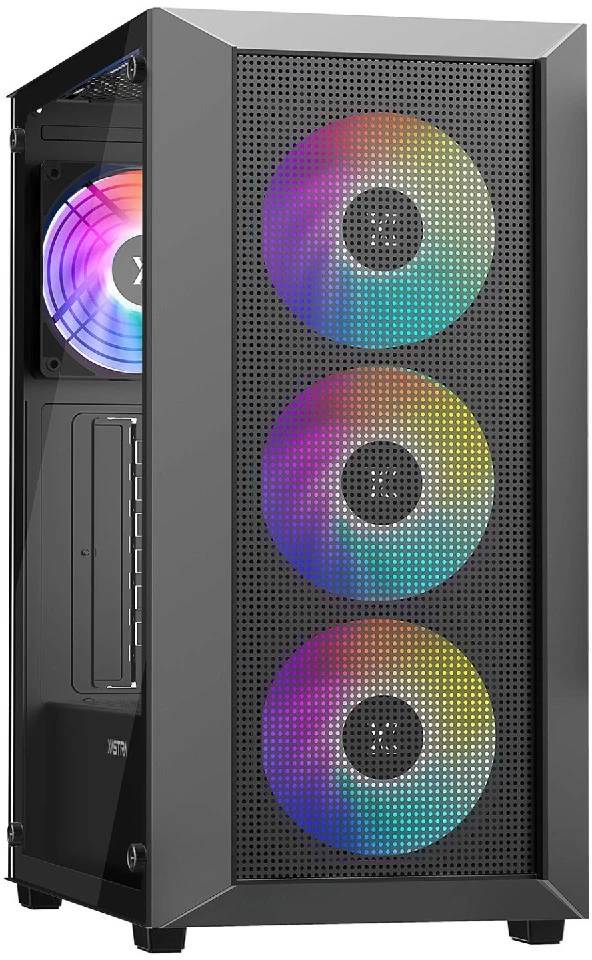 Корпус XASTRA A406 4ARGB Black (A406-4FC12A), без БП, ATX