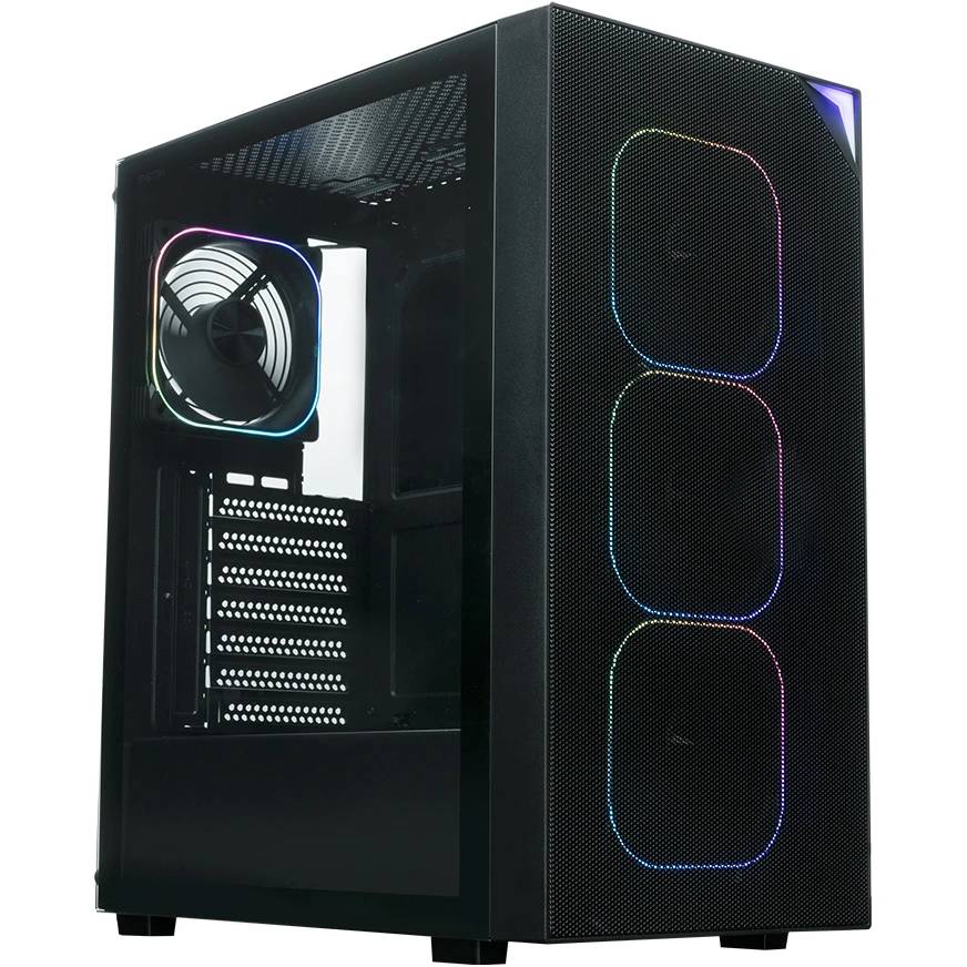 Корпус XASTRA A408 4ARGB Black (A408-4FG12A), без БП, ATX