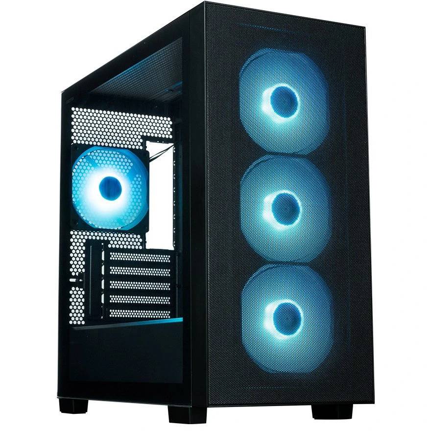 Корпус XASTRA A510M 4ARGB-UC Black (A510M-4FC12A-UC), без БП, mATX