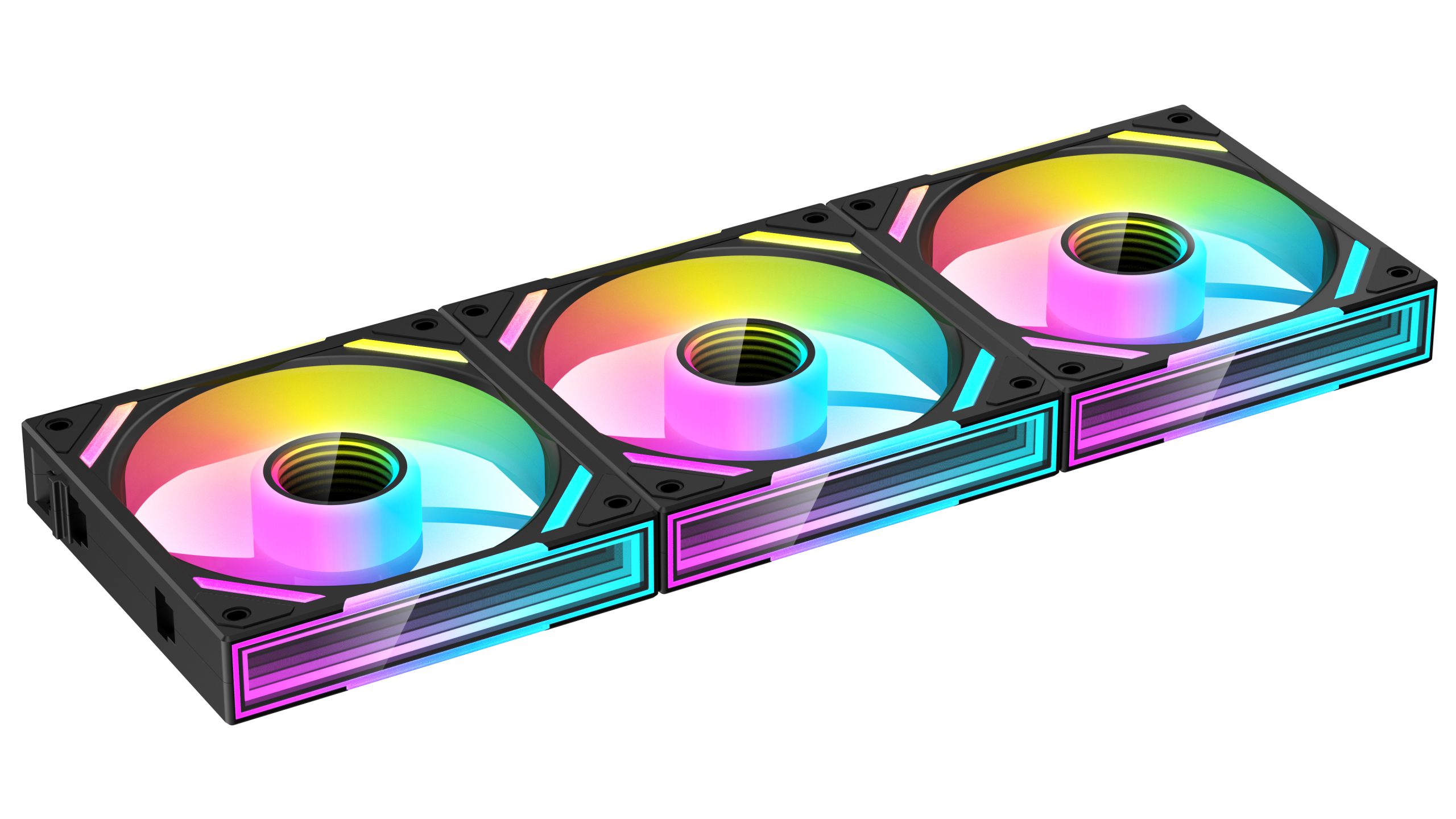 Вентилятор 12x12см XASTRA FS120B ARGB triple pack (FS120-3BA-SXX-GL), 3шт