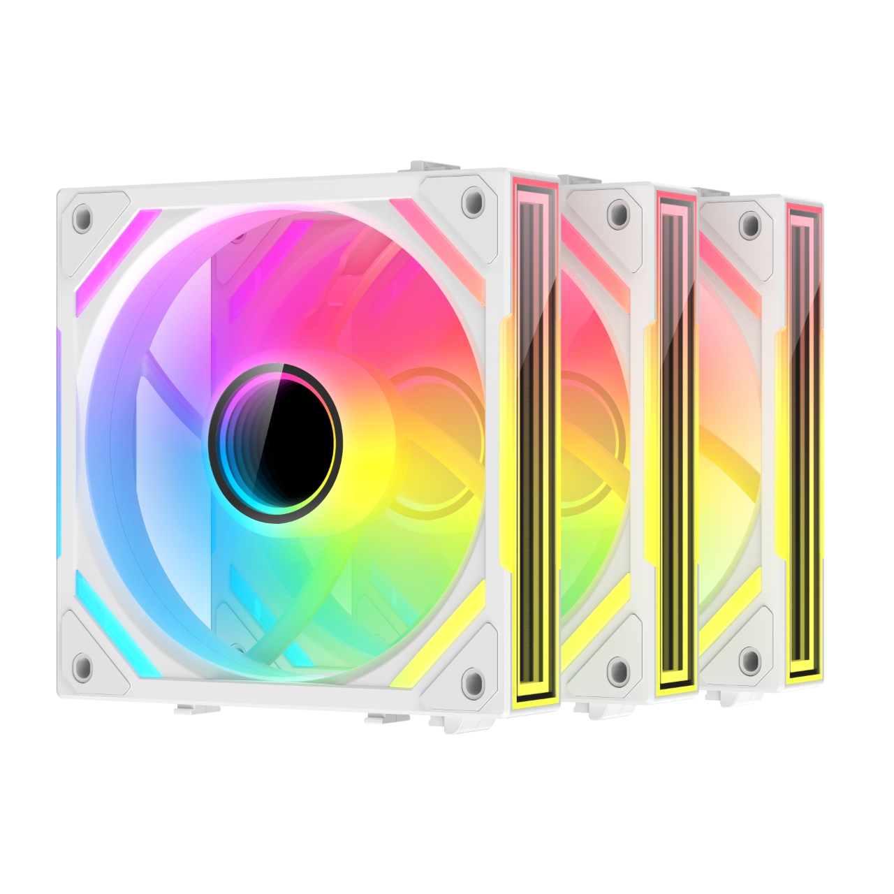 Вентилятор 12x12см XASTRA FS120W ARGB triple pack (FS120-3WA-SXX-GL), 3шт