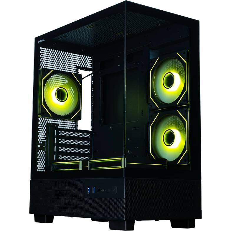 Корпус XASTRA Q400M 5ARGB-C6-UC Black (Q400M-5FM12A-C6-UC), без БП, mATX