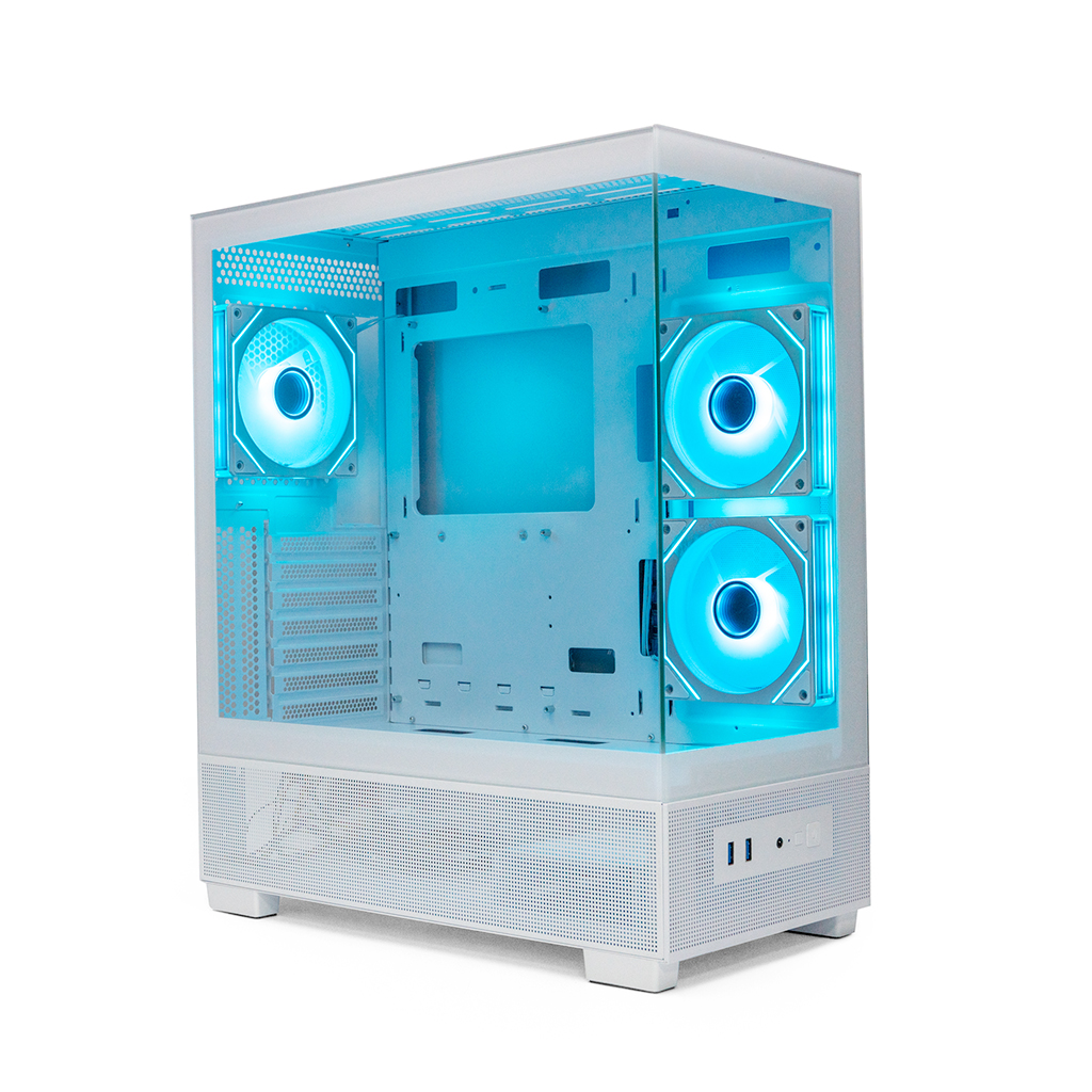 Корпус XASTRA Q500 3ARGB White (Q500-3FM12A-C10-WH), без БП, E-ATX