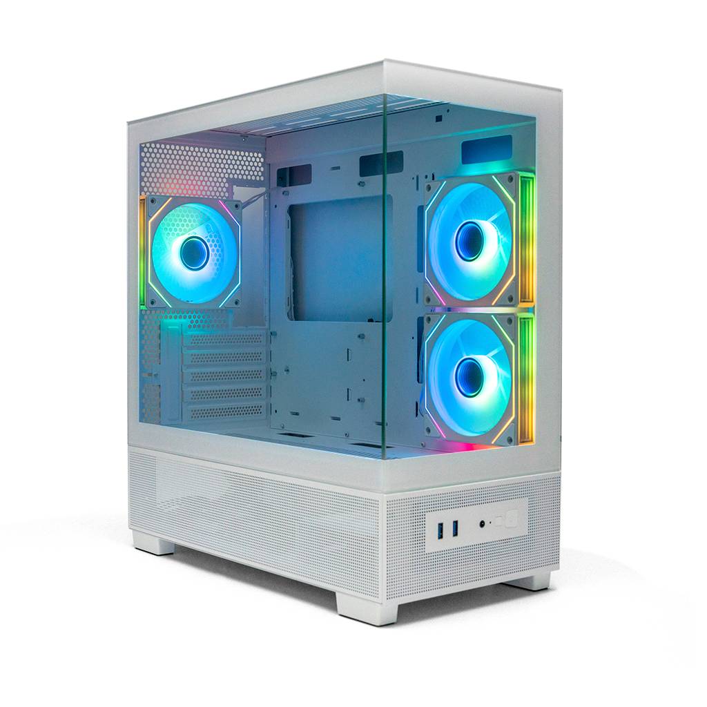 Корпус XASTRA Q500M 3ARGB White (Q500M-3FM12A-C10-WH), без БП, mATX