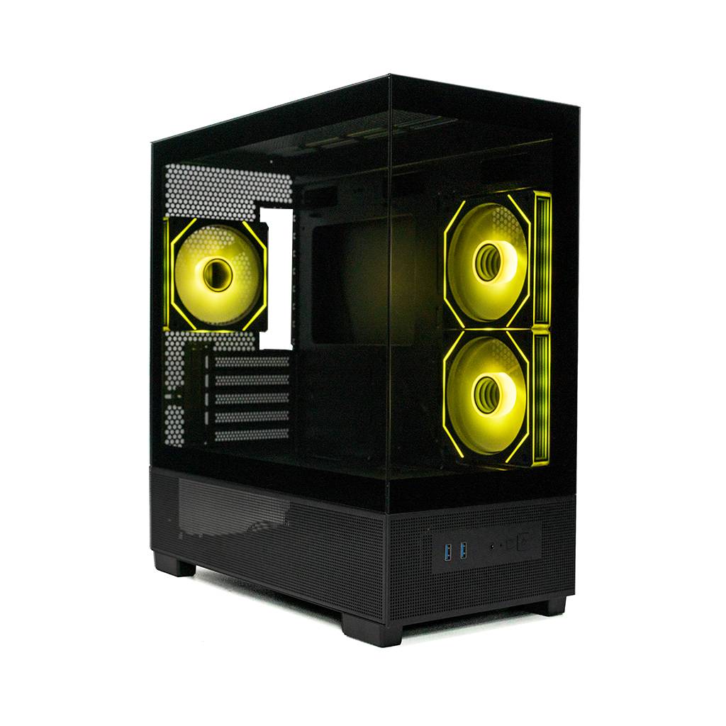 Корпус XASTRA Q500M 3ARGB Black (Q500M-3FM12A-C10), без БП, mATX