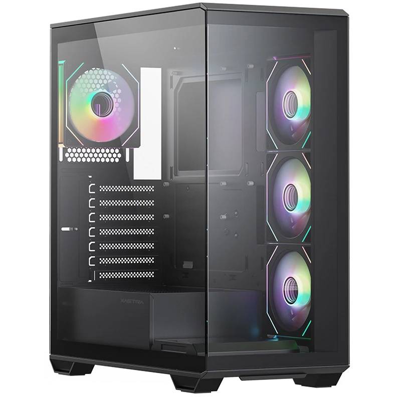 Корпус XASTRA Q600 4FRGB Black (Q600-4FM12A-C10), без БП, ATX