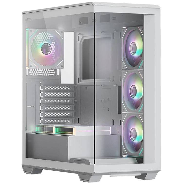 Корпус XASTRA Q600 6ARGB-C10-UC White (Q600-6FM12A-C10-UC-WH), без БП, ATX