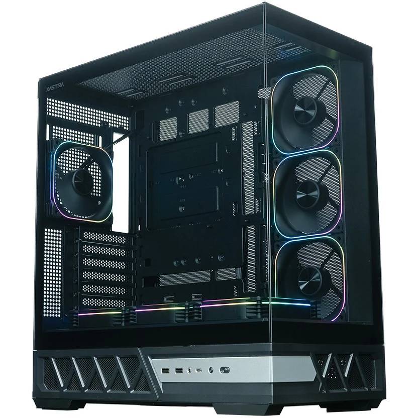 Корпус XASTRA Q700 7ARGB-FG-C10-UC Black (Q700-7FG12A-C10-UC), без БП, ATX