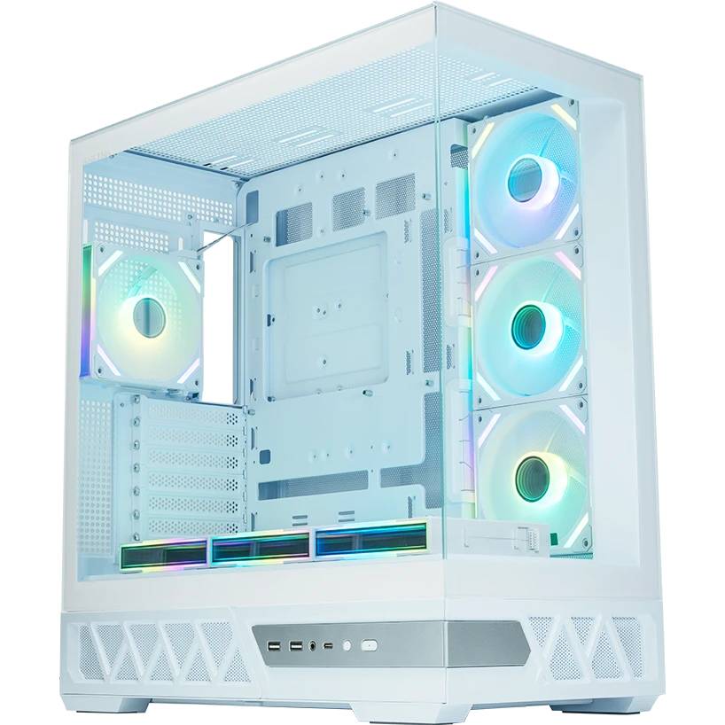 Корпус XASTRA Q700 7ARGB-FS-C10-UC White (Q700-7FS12A-C10-UC-WH), без БП, ATX