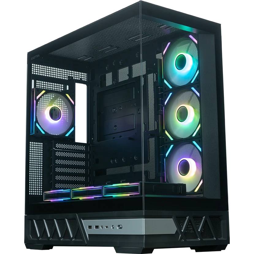 Корпус XASTRA Q700 7ARGB-FS-C10-UC Black (Q700-7FS12A-C10-UC), без БП, ATX