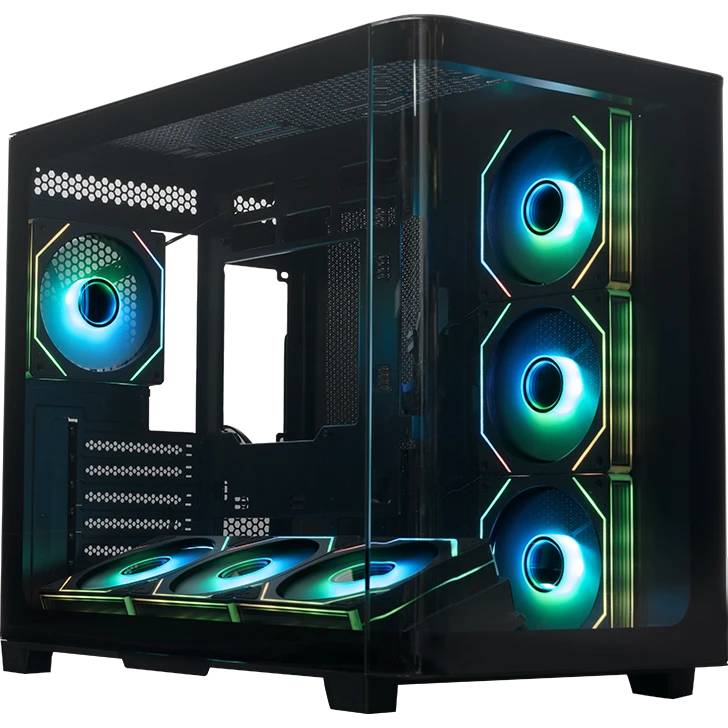 Корпус XASTRA QR500 7ARGB-FM-C10-UC Black (QR500-7FM12A-C10-UC), без БП, ATX