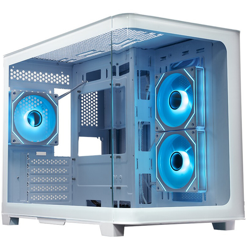 Корпус XASTRA QR500M 3ARGB-FM-C10-UC White (QR500M-3FM12A-C10-UC-WH), без БП, mATX