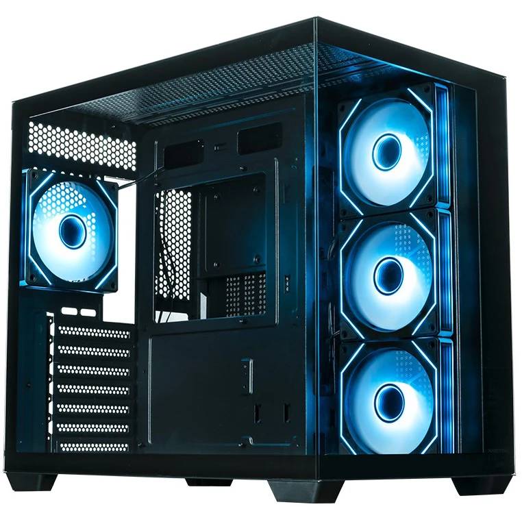 Корпус XASTRA QW500 4ARGB-C10-UC Black (QW500-4FM12A-C10-UC), без БП, ATX