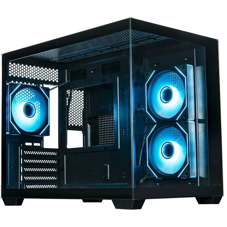 Корпус XASTRA QW500M 3ARGB-C10-UC Black (QW500M-3FM12A-C10-UC), без БП, mATX