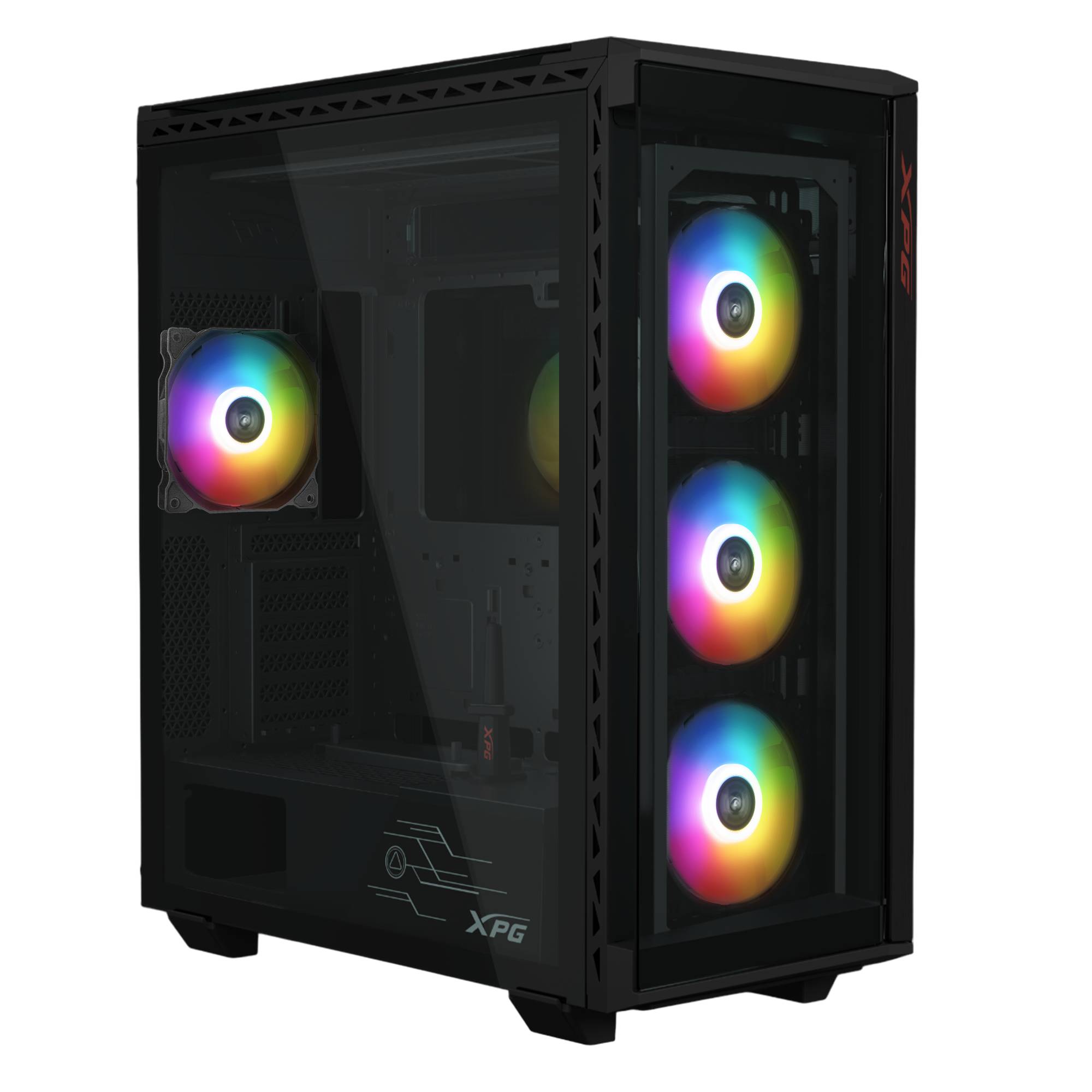Корпус XPG BATTLECRUISER II ST Black BATTLECRUISERIIST-BKCWW, без БП, ATX