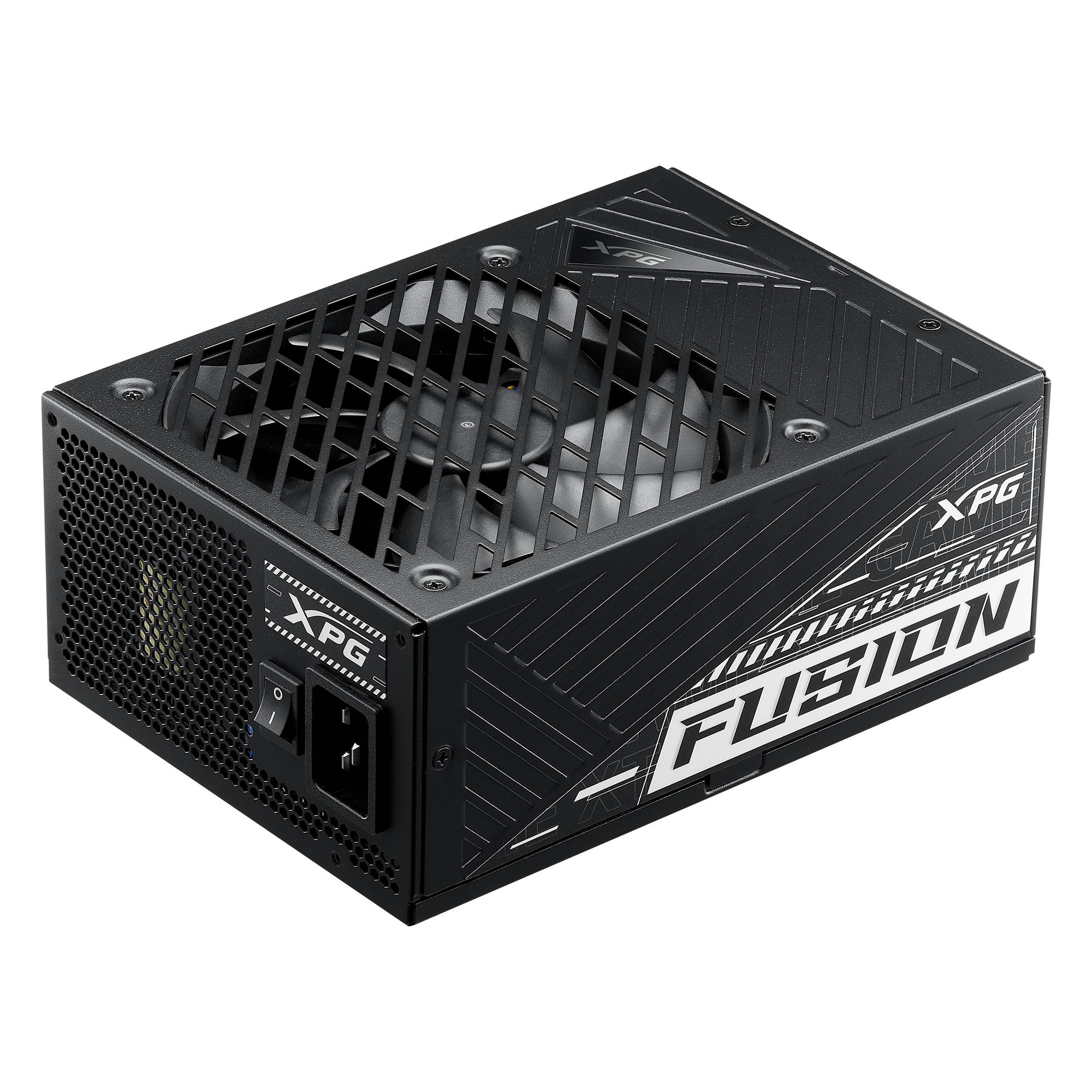 Блок питания 1600Вт, XPG FUSION TITANIUM Black FUSION1600T-BKCEU, 80 Plus Titanium, APFC, ATX