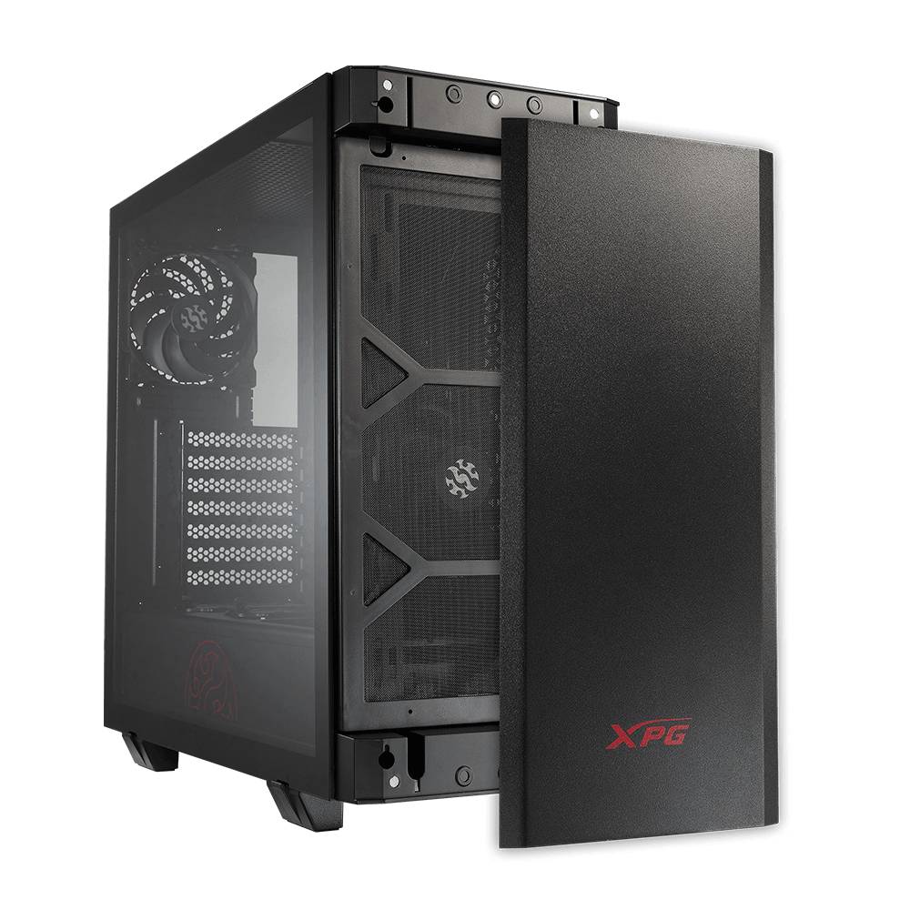 Корпус XPG INVADER Black INVADER-BKCWW, без БП, ATX