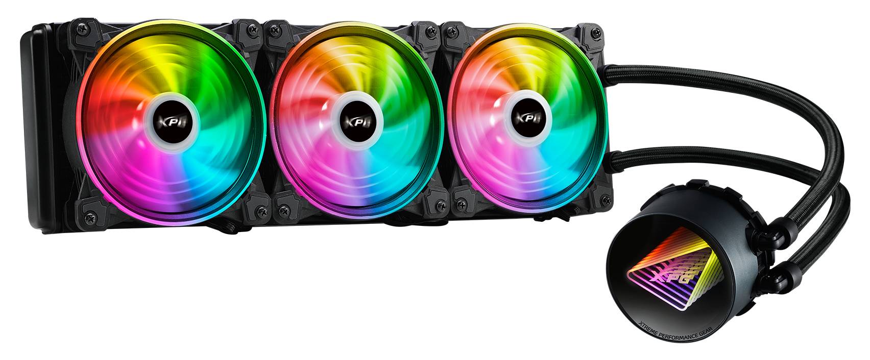 Жидкостное охлаждение XPG Levante X 360, черный LEVANTEX360-BKCWW (LGA1700 Ready)