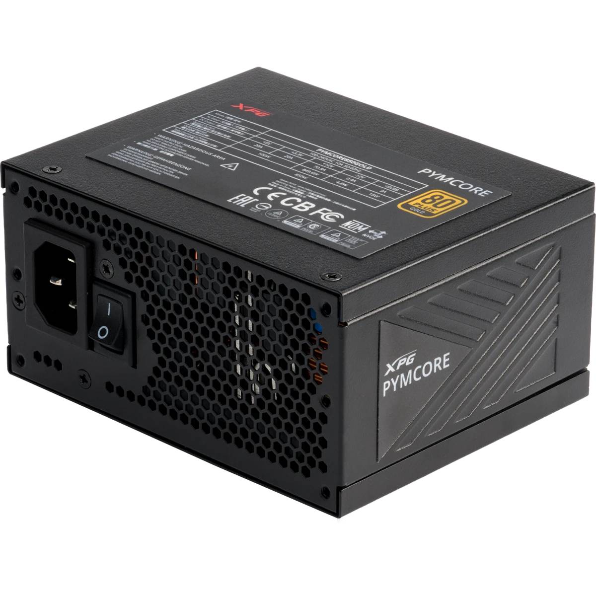 Блок питания 850Вт, XPG PYMCORE VE PYMCORE850G-BKCEU, 80 Plus Gold, APFC, SFX