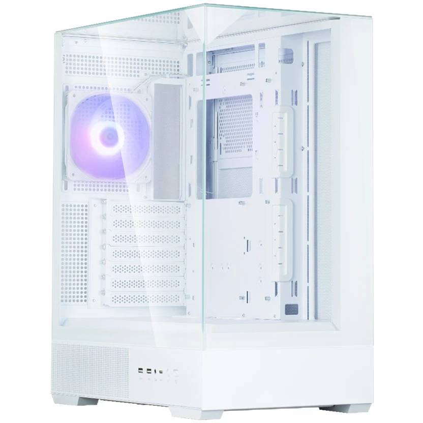 Корпус Zalman P40 Prism White, без БП, ATX