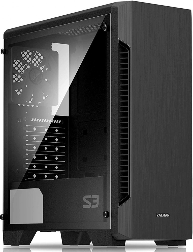 Корпус Zalman S3 TG Black, без БП, ATX