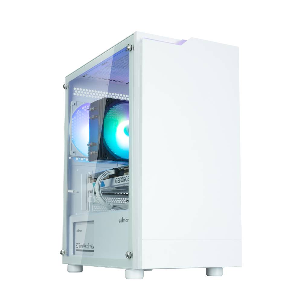 Корпус Zalman T4 PLUS White, без БП, mATX