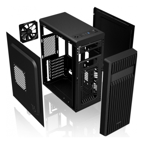 Корпус Zalman T6 Black, без БП, ATX