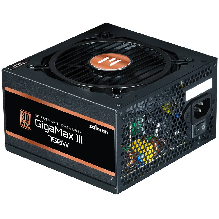 Блок питания 750Вт, Zalman ZM750-GV3, 80 Plus Bronze, APFC, ATX (ТОЛЬКО В СОСТАВЕ ПЭВМ)