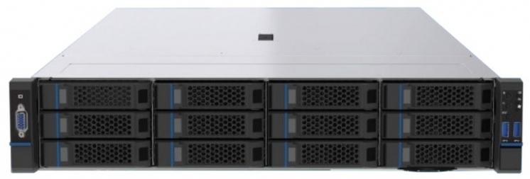 Серверная платформа ZKKR CR212-780 (INTEL) 2xLGA4189, 32xLRDIMM DDR IV ECC, 12x3.5", 1300Вт, 2U