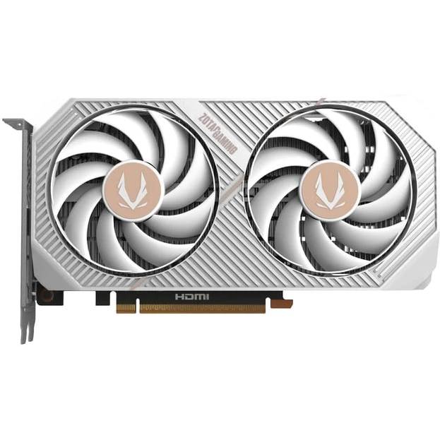 Видеокарта GeForce RTX 5050, 8Gb GDDR6 128bit, Zotac RTX 5050 TWIN EDGE 8GB OC WHITE ZT-B50500Q-10M, RTL