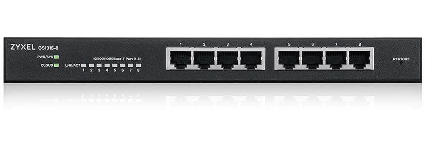 Коммутатор ZyXEL GS1915-8-EU0101F, 8xLAN 1GBps