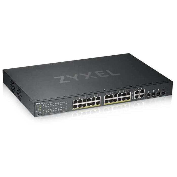 Коммутатор ZyXEL GS1920-24HPV2 (GS192024HPV2-EU0101F), 24xLAN 1GBbps, 4xSFP, PoE+