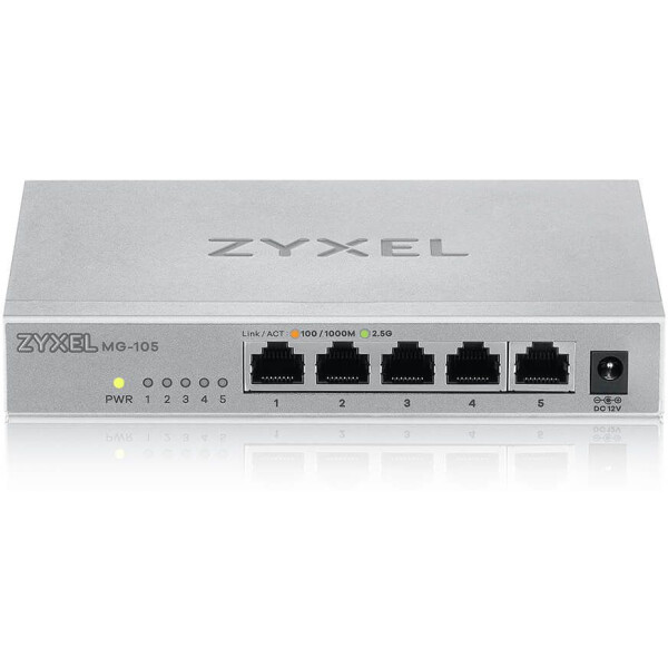 Коммутатор Zyxel MG-105-ZZ0101F, 5xLAN 2.5Gbps