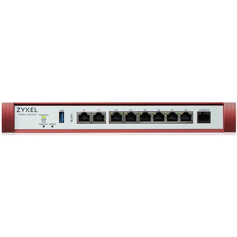 Межсетевой экран Zyxel USGFLEX200HP-EUCI02F, 6xLAN 1Gbps, 2xLAN 2.5Mbps, PoE