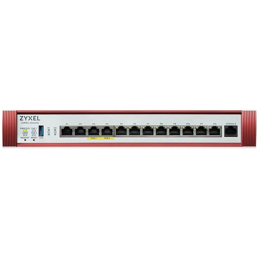 Межсетевой экран Zyxel USGFLEX500H-EUCI01F, 8xLAN 1Gbps, 4xLAN 2.5Mbps, PoE